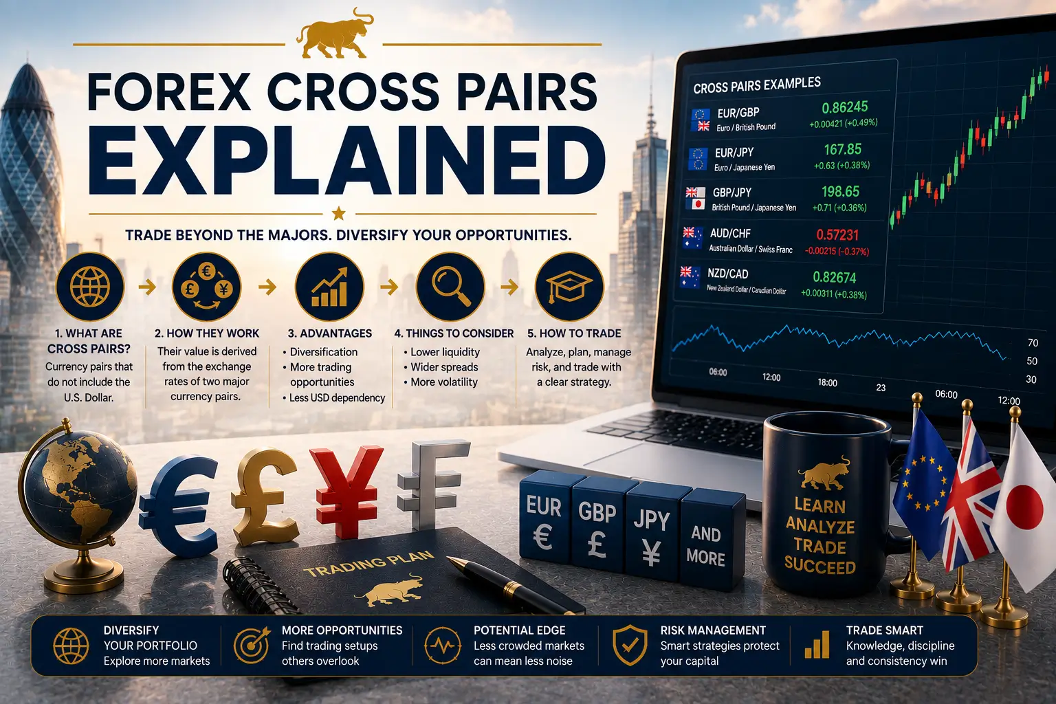 Forex Cross Pairs Explained: Rates, Spreads, and Swaps