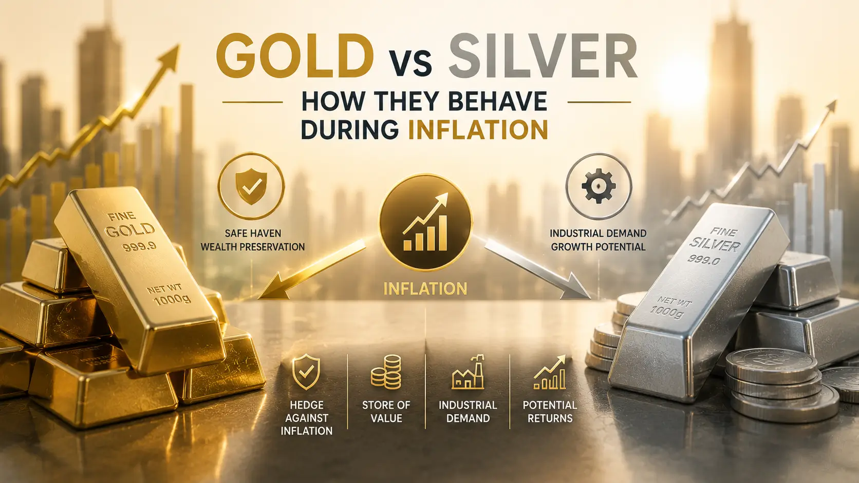 Gold vs Silver During Inflation: How the Two Metals Behave